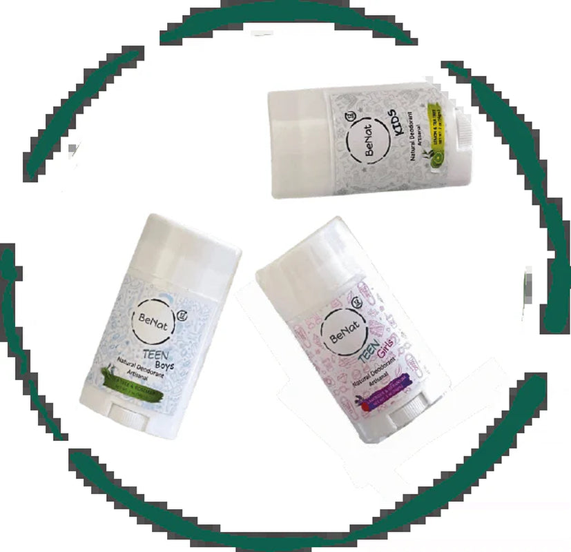 2-Pack All-Natural Deodorants for Kids & Teens