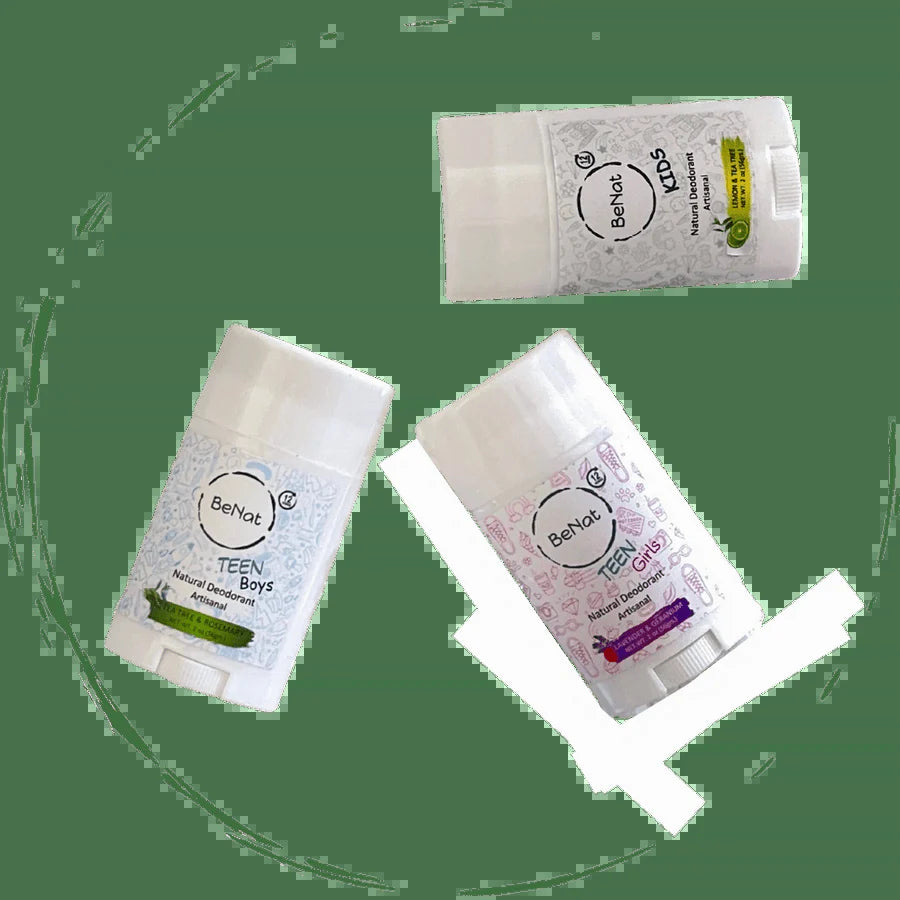 2-Pack All-Natural Deodorants for Kids & Teens