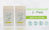 2-Pack All-Natural Deodorants for Kids & Teens